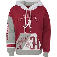 Crimson Alabama Tide True Fan Soft Fleece Pull à capuche pour filles jeunes
