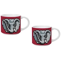 Lot de deux tasses empilables de 14 oz de la marque Indigo Falls Alabama Crimson Tide
