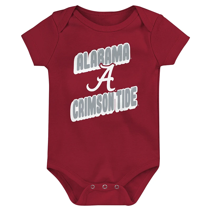 Lot de 3 bodies pour bébé Alabama Crimson Tide Sunday Comics