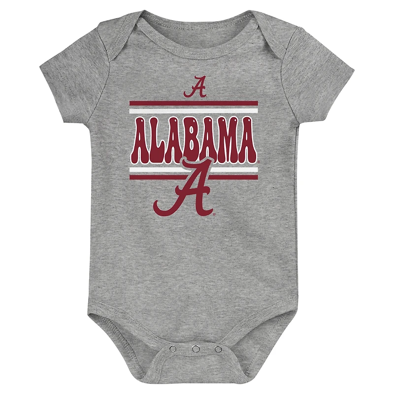 Lot de 3 bodies pour bébé Alabama Crimson Tide Sunday Comics
