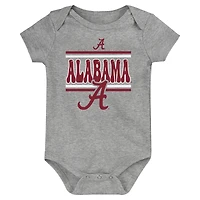 Lot de 3 bodies pour bébé Alabama Crimson Tide Sunday Comics