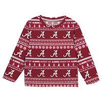 Infant & Newborn Outerstuff  Crimson Alabama Tide Ugly Sweater Pajama Set