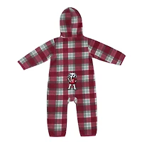 Infant Colosseum Crimson/Gray Alabama Crimson Tide Farays Plaid Full-Zip Hoodie Jumper