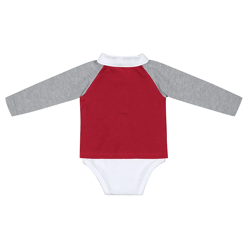Infant Colosseum Crimson Alabama Tide Pete Rugby Bodysuit