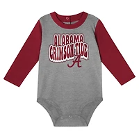 Infant Crimson Alabama Tide Double Up Long Sleeve Bodysuit & Pant Set