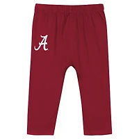 Infant Crimson Alabama Tide Double Up Long Sleeve Bodysuit & Pant Set