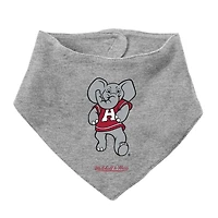 Infant Mitchell & Ness Crimson/Heather Gray Alabama Crimson Tide 3-Pack Bodysuit, Bib and Bootie Set