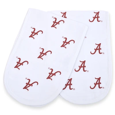 Ensemble de 2 torchons en mousseline pour bébé Three Little Anchors Alabama Crimson Tide