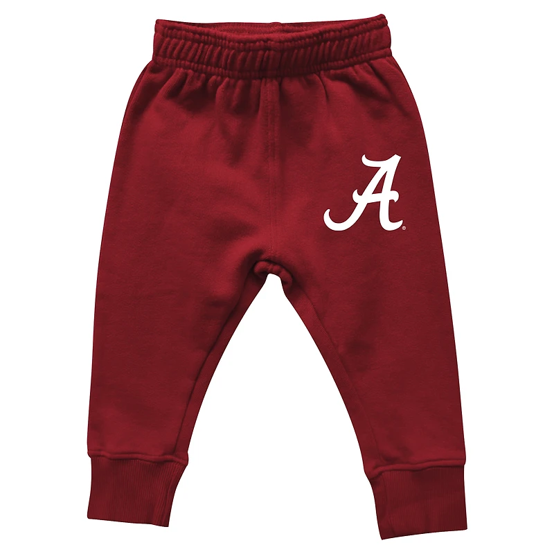 Ensemble sweat à capuche et pantalon de survêtement pour bébé Wes & Willy Alabama Crimson Tide Colorblock