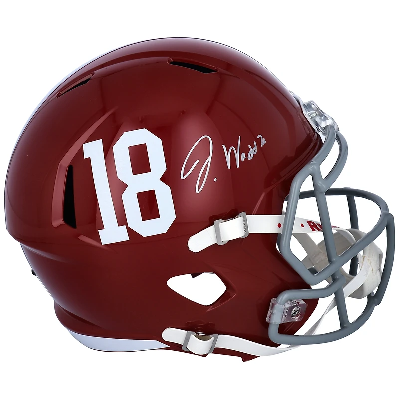 Casque réplique autographié Riddell Speed ​​de Jaylen Waddle Alabama Crimson Tide