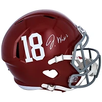 Casque réplique autographié Riddell Speed ​​de Jaylen Waddle Alabama Crimson Tide