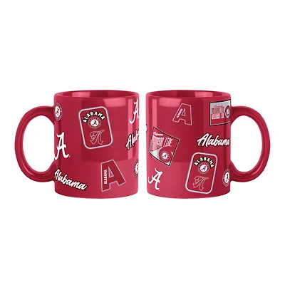 Logo Brands Alabama Crimson Tide 2-Pack 15oz. Color Mug Set