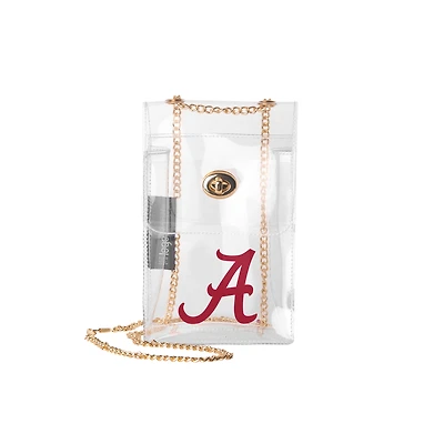 Logo Brands Alabama Crimson Tide Clear Essential Crossbody Purse