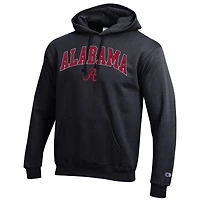 Men's Champion  Heather Gray Alabama Crimson Tide Arch Over Logo Pullover Hoodie