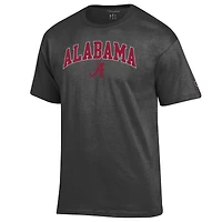 T-shirt anthracite Champion pour homme avec logo Arch Over de l'Alabama Crimson Tide