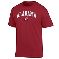 T-shirt à logo arqué Champion Crimson Alabama Tide pour homme