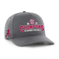 Men's '47  Charcoal Alabama Crimson Tide 2023 SEC Football Conference Champions Hitch Adjustable Hat