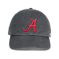 Men's '47 Charcoal Alabama Crimson Tide Clean Up Adjustable Hat