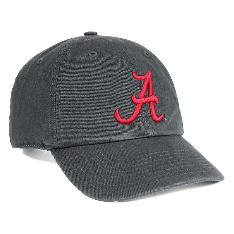 Men's '47 Charcoal Alabama Crimson Tide Clean Up Adjustable Hat
