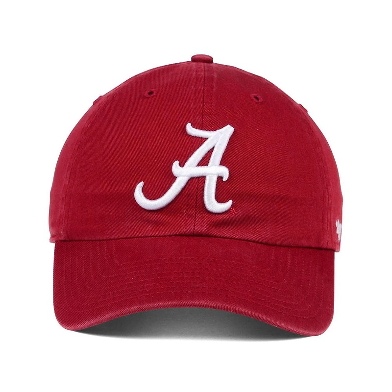 Men's '47 Crimson Alabama Crimson Tide Clean Up Adjustable Hat