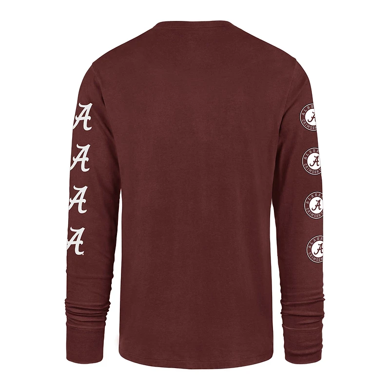 Men's '47  Crimson Alabama Tide Go Big Long Sleeve T-Shirt