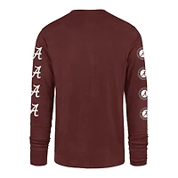 Men's '47  Crimson Alabama Tide Go Big Long Sleeve T-Shirt