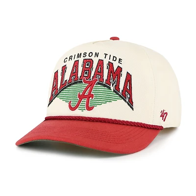 Men's '47 Natural Alabama Crimson Tide Pomona Two-Tone Rope Hitch Adjustable Hat