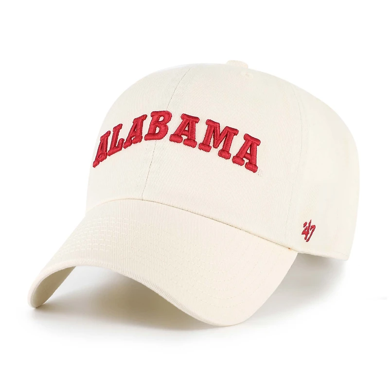Men's '47 Sand Alabama Crimson Tide Vault Clean Up Adjustable Hat