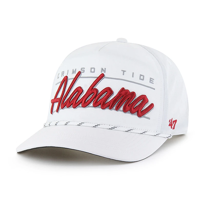 Casquette ajustable Alabama Crimson Tide Condor Hitch brrr° pour homme, modèle 1947, blanche