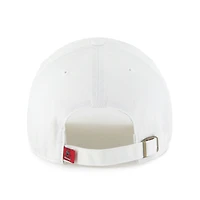 Men's '47 White Alabama Crimson Tide Vault Clean Up Adjustable Hat