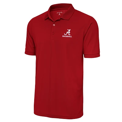 Polo piqué Legacy pour homme, coupe grande taille, style baseball, Alabama Crimson Tide, Antigua