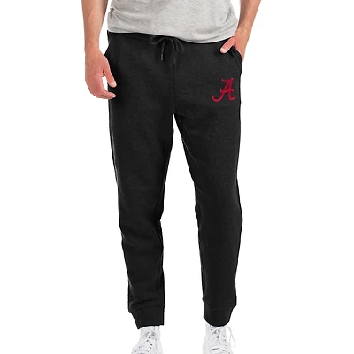 Men's Antigua Heathered Black Alabama Crimson Tide Action Jogger Pants