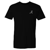 T-shirt à empiècement camouflage noir pour homme avec drapeau Alabama Crimson Tide