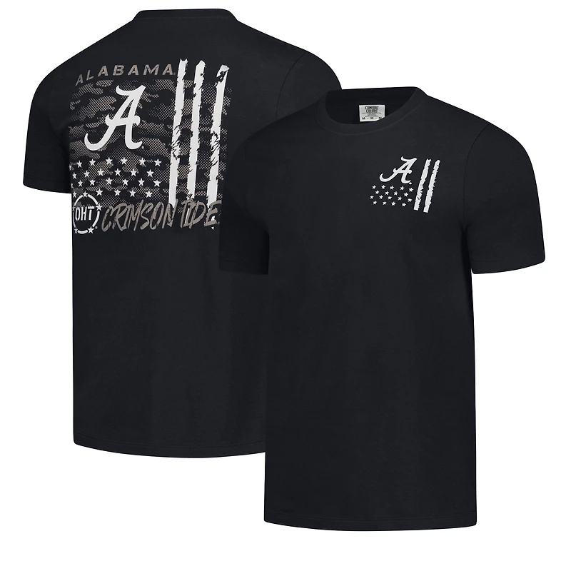 T-shirt camouflage noir Alabama Crimson Tide OHT pour homme