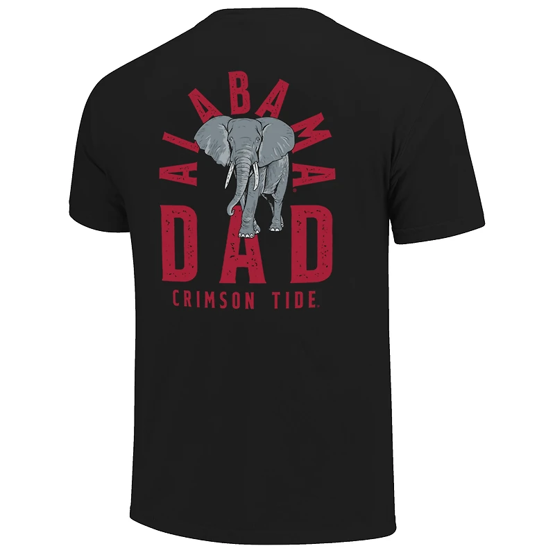 Men's Black Alabama Crimson Tide Father's Day Mascot Overlay T-Shirt