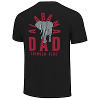 Men's  Black Alabama Crimson Tide Father's Day Mascot Overlay T-Shirt