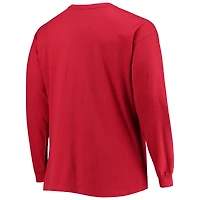 T-shirt à manches longues Champion Crimson Alabama Tide Big & Tall pour homme