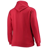 Chandail à capuchon pour hommes Champion Crimson Alabama Tide Tailles Big & Tall Arch Over Logo Powerblend