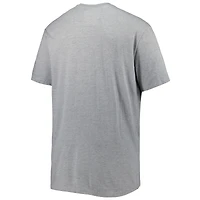 T-shirt Homme Champion Heathered Grey Alabama Crimson Tide Big & Tall Team Arch Over Wordmark