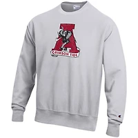 Sweat-shirt Champion à tissage inversé gris chiné Alabama Crimson Tide Vault pour homme
