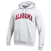 Sweat à capuche en polaire Champion White Alabama Crimson Tide Basic Arch pour homme