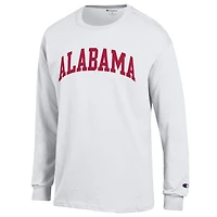Men's Champion  Heather Gray Alabama Crimson Tide Basic Arch Long Sleeve T-Shirt
