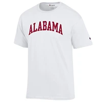 Men's Champion  White Alabama Crimson Tide Basic Arch T-Shirt