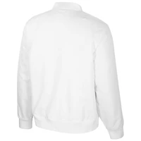 Blouson aviateur entièrement zippé Colosseum Alabama Crimson Tide White Rabbit pour homme