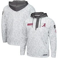Colosseum Arctic Camo Alabama Crimson Tide OHT Military Appreciation Sweat à capuche zippé pour homme