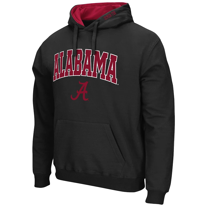 Sweat à capuche Colosseum Black Alabama Crimson Tide Arch & Logo 3.0 pour homme