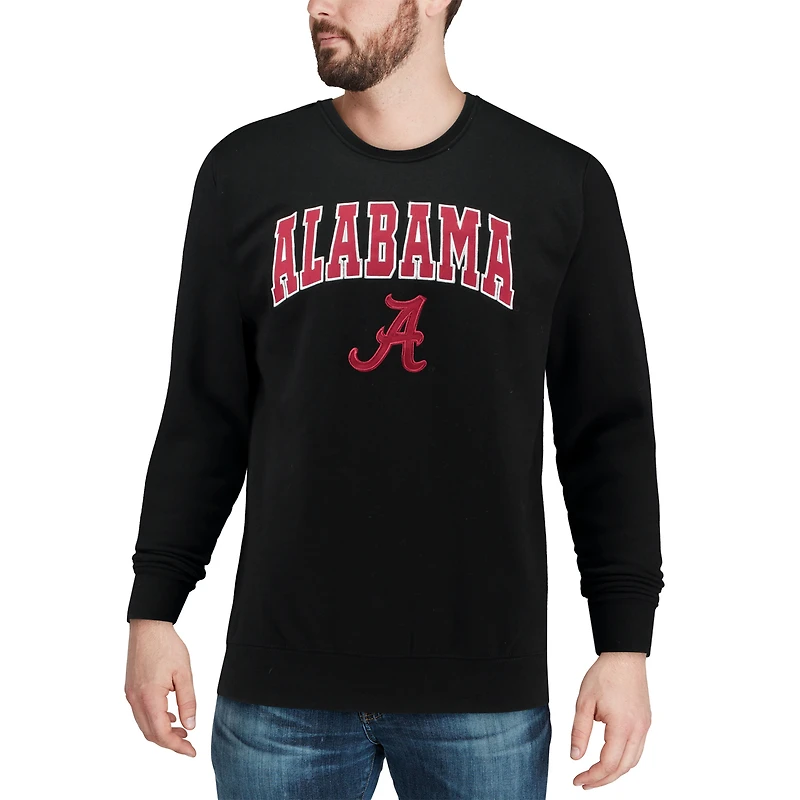 Colosseum Alabama Crimson Tide Arch & Logo Crew Neck Sweat-shirt pour homme