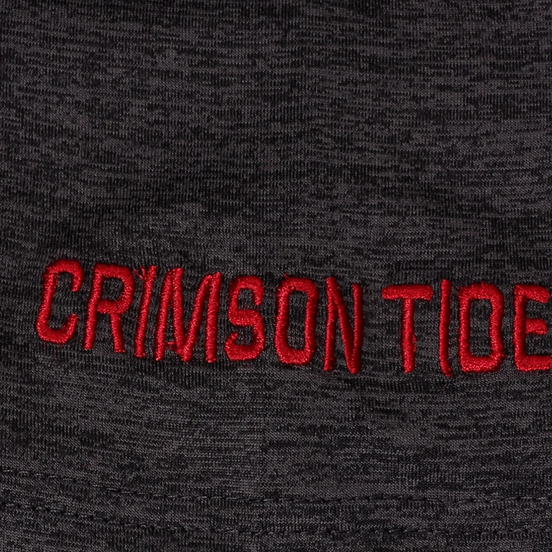Men's Colosseum Black Alabama Crimson Tide Big & Tall Down Swing Polo