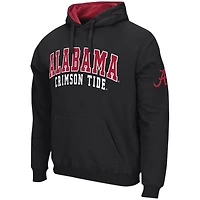 Sweat à capuche double arche Colosseum noir Alabama Crimson Tide pour hommes