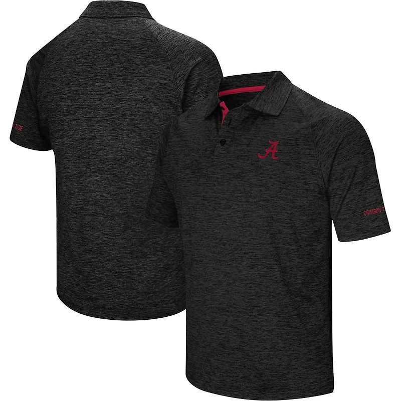 Polo Colosseum Black Alabama Crimson Tide Down Swing pour homme